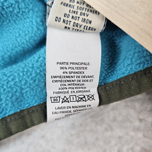 90s LL Bean Trail Fleece Large Blue Half Zip Pullover Gorpcore Vtg Sweatshirt - Picture 11 of 12